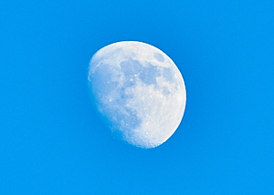 Moon in daylight